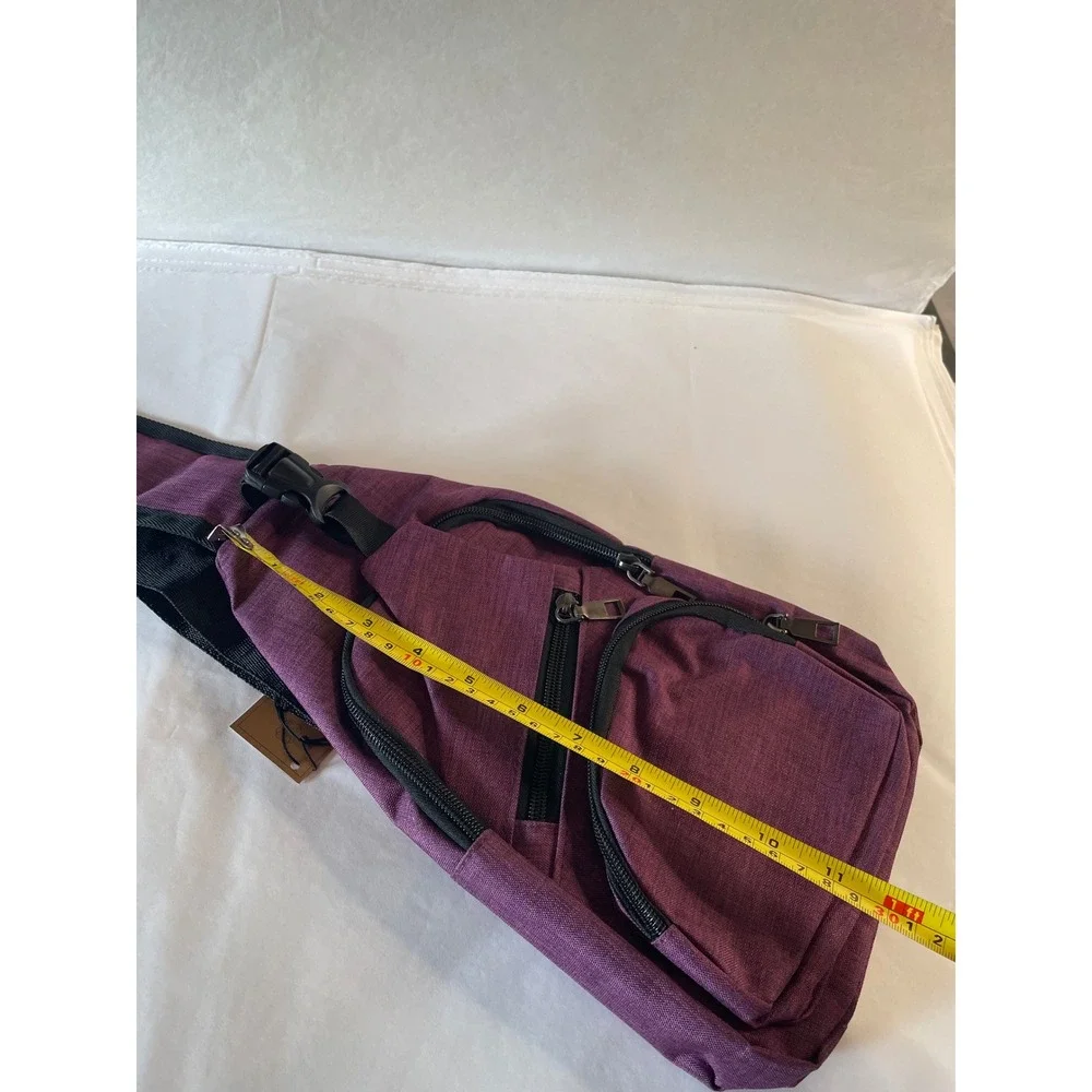 Gold Coast Two Way Sling Bag Eggplant Purple Crossbody Backpack 0009PS NEW